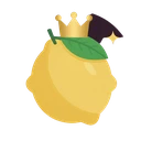 Lemon Casino Logo - l&auml;chelnde Zitrone mit goldener Krone